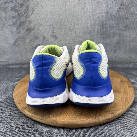 Nike Renew Run 2 Shoes Mens Size 11 White Volt Blue Running CW5844-100 - Picture 5 of 10